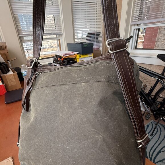 Rough and Tumble Large Canvas Leather MP 1904 Bag - Picture 3 of 9